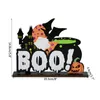 2022 New Halloween Wooden Ornaments Pumpkin Ghost Trick or Treat Pendants Halloween Party Decoration for Home Door Hanging Signs Kids Toy