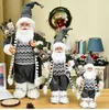2022 Year Big Santa Claus Doll Children Xmas Gift Christmas Tree Decorations for Home Wedding Party Supplies 30/45/60cm 1pcs 211021