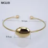 Klassieke topkwaliteit goud kleur manchet armband roestvrijstalen open armband voor mannen / vrouwen sieraden cadeau LH713 Q0719