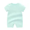 Qualità New Fashion High Neonato Neonato Baby Boys and Girls Letter Pagliaccetto Designer New Baby Vestiti 100 Cotton Brand Kids Pagliaccetti