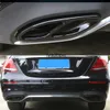 2 stücke Auto Styling Schwanz Throat Rahmen Dekoration Abdeckung Trim Für 2015-2017 Mercedes-Benz Auspuffrohr Aufkleber Accessories346j