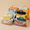 Hooks Rails Стеллаж для хранения Простой бытовой Холодильник Track Bag Уплотнительное Зажим Свежий вешалка Кухонный Шкаф Инструмент