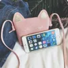 2021 Ryggsäckar handväska Baby Cat Mini Shoulder Bag Cute Princess Messenger Bags Faux Suede Small för Kids Girl