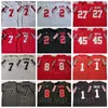 College Ohio State Buckeyes Football 2 Chris Olave Jersey 7 CJ Stroud 8 Trey Sermon 1 Justin Fields 27 Eddie George 45 Archie Griffin Red Black White Grey University