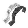 Bracciale in acciaio inossidabile 18mm 19mm 20mm 21mm 22mm 24mm 26mm Donne uomini Silver Solid Watch Band Accessori 278J1103836