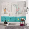 Tapisseries personnalisées dessin animé enfants chambre éléphant tapisserie maison salon décor tenture murale couverture pour chambre 21-12-1-46