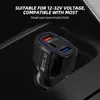 Autolader QC 3.0 Universele 7A PD Type C Snelle opladen Draagbare USB Handsfree Adapters Dual Ports Charge met Pakket Te-388