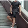 Mens Gym Spandex Shorts Camouflage Zip Pocket Fitness Running Kort Byxor Sport Märke Män Bodybuilding Jogging Sweatpants T200414