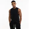 Nieuwe mode fitness tank top mannen bodybuilding stringer tanktop zomer katoen sport singlet gym kleding spier mouwloze shirt 210421