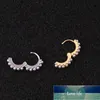 1 ADET Yeni Varış Inci Hoop Kıkırdak Küpe Helix Tragus Daith Conch Rook Snug Kulak Piercing Takı Altın Renk Fabrika Fiyat Uzman Tasarım Kalite Son Stil