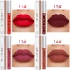 CAKAILA 18-Farben-Lippenstift, Lipgloss, Lipgloss, matt, antihaftbeschichtet, langlebig, MSDS-Zertifizierung, wasserdicht, super Qualität, E4551315