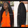 Wefts 30 32 34 36 38 40Inch Deep Wave Brazilian Human Extensions 1Pcs Remy Hair Weave Bundles Ipp6N V203I