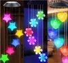 Wind Chimes Outdoor Lamps Color Changing Mobile Wind Chime Waterproof Solar Powered LED Hanging Lamp for Garden