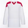 Camisetas de hockey sobre hielo en blanco para hombre, uniformes, camisetas de hockey de práctica al por mayor, buena calidad 012