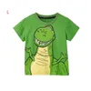 2021 Summer Baby Abbigliamento per bambini T-shirt 100% cotone Manica corta Stampa dinosauro Fiori Ragazza Ragazzo Top