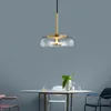 Modern Glass Chandeliers Pendant Lamps LED Bowl Nordic Lighting Luminaries Hanging Lights Dining Bedroom Decoration Indoor Kitchen Fixture