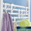 6 pièces crochets en plastique pour serviette chauffante radiateur Rail écharpe cintre blanc Transparent crochets de porte support de crochet de bain