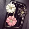 Car Perfume Clip Home Essential Oil Diffuser Smell Scents Outlet Locket Rhinestone Daisy Flower Auto Air Freshener Conditioning Vent Clips Aromatherapy Decor