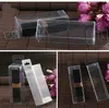 Gift Wrap 50pcs 2.5*2.5*8cm Clear Plastic Pvc Hook Box Packing Boxes For Gift/chocolate/candy/cosmetic/crafts Square Transparent Box1 Factory price expert design