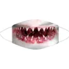 2022 Female Funny Calico Mask Funny Shark Mouth Printed Knitted Masks Anti-dust and Anti-smog