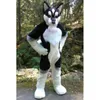 Halloween-Maskottchen-Kostüm mit schwarzem Husky-Hund, Top-Qualität, Cartoon-Charakter, Karneval, Unisex, Erwachsene, Größe, Weihnachten, Geburtstag, Party, ausgefallenes Outfit