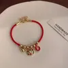 2021 Nowy rok zodiaku Tiger Red Rope Charm Bracelets Braided Hand Rope Pary Get Rich Red Chinese New Year Jewelry7749033