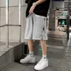 Mężczyźni Casual Spodenki Projekt Zipper Sznurek Pocket-Spodnie Hip Hop Young Summer Baggy Running Harajuku Spodnie Męskie Ulzzang Trendy X0705