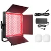 RGB LED 비디오 조명 사진 조명 원격 제어 600SMD 하이라이트 램프 비즈 2600K-10000K US 플러그 + EU 어댑터 YouTube 용