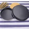 Non-Stick Carbon Steel Pizza Pan Oven Baking Trays Mold Microwave Cake Dish Mould Patisserie Tarte Pie Sapan Tools