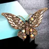 Pins, Brooches Zlxgirl Arrival Green Opal Colorful Butterfly Brooch Jewelry Vintage Christmas Gifts Women's Wedding Scarf Pins