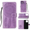 Läder Flip Wallet Fodral för iPhone 13 12 Mini 11 Pro XS Max XR X 6 7 8 Plus Imprint Mandala Dreamcatcher ID-kortplatshållare