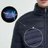 Ultra Tunn Down Jacket Man Slim Fit Stand Krage Vattentät Vindtät Ljusvikt Ned Jacket Coat för Man 2019 Man Jacka G1108