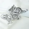 Broches Broches Vintage Unique Extra Large Cristal Chinois Dragon Broche Pin Pendentif Badge Corsage Costume Accessoire Seau22