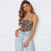 Eifer Snake Leopard Skin Skriv ut Cami Bodysuit Casual Spaghetti Strap Ärmlös Animal Print Kvinnor Höst Eleganta Bodysuits Y0927