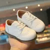 spring and autumn boys girls leather shoes children casual peas shoes student comfortable soft cow muscle sole flats 210713