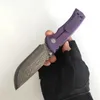 Beperkte aanpassingsversie Chaves Redcion 228 vouwmes Damascus Blade Geanodiseerde titaniummessen Pocket EDC sterke tactische jachtkampeermiddelen