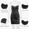 Avrilyaan 2021 Satijn Strapless Backless Sexy Jurk voor Dames Mini Night Club Party Es Vestidos Elegante Bodycon Zomer Y0823