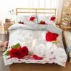 مجموعة مفروشات الحديثة لحاف المنزل حاف تغطية الزهور المطبوعة 2/3 قطع ديكورات نوم أغطية السرير