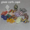 Курение полосой стеклянный пузырь CARB CAP красочные шарики для шариков для XL кварц Banger Nails DAB инструмент силиконовые бонги