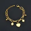 Verzilverd vrouwen Multilayer Rvs Heart Charm Bracelet Factory Sale
