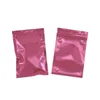 Piccolo a grande rosa Alluminio Mylar Foil Zipper Lock Bag Richiudibile Riutilizzabile Self Grip Seal Tear Notch Food Ground Coffee Bean Storage