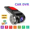 1080 P HD Araba DVR Video Kaydedici Wifi Android USB Gizli Gece Görüş Araba Kamera 170 Geniş Açı Çizgi Cam G-Sensor Sürücü Dashcam