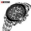 Curren Luxury男性時計ビジネスメンズクォーツ腕時計ミリタリー防水時計スポーツRelogio Masculino Reloj Hombre Q0524