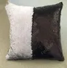 Sequin Mermaid Cushion Cover Pillow Magical Glitter Kasta Kuddehus Hem Dekorativ bil Sofa PillowCase 40 * 40cm Daf327