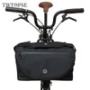 Twtopse Cykel British Flag Bag för BROMPTON Folding Bike Pannier Lage Basket Rainproof Cover 3IXTY 220210