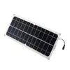 Monocrystalline Silicon Cell Double USB Interface 10W 12V/5V DC Crocodile Solar Panel