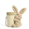 Cute Water Cup Bag Plush Small Round Bucket Bag Solid Color One Shoulder Crossbody Mobile Phone Bag