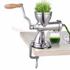 Roestvrijstalen tarwe gras tarwegras slow juicer voor sapper tarwe gras granaatappel appel druiven fruit groente