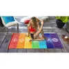 Coperta nappa Coperte da spiaggia Singolo arcobaleno Chakra Asciugamano arazzo Mandala Boho Stripes Stampa Viaggi Yoga Tappetino da campeggio206v