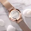 Orologio da polso ultrasottile di marca Chenxi Rosegold per uomo Orologi al quarzo con bracciale in acciaio a maglie di alta qualità Relogio Q0524